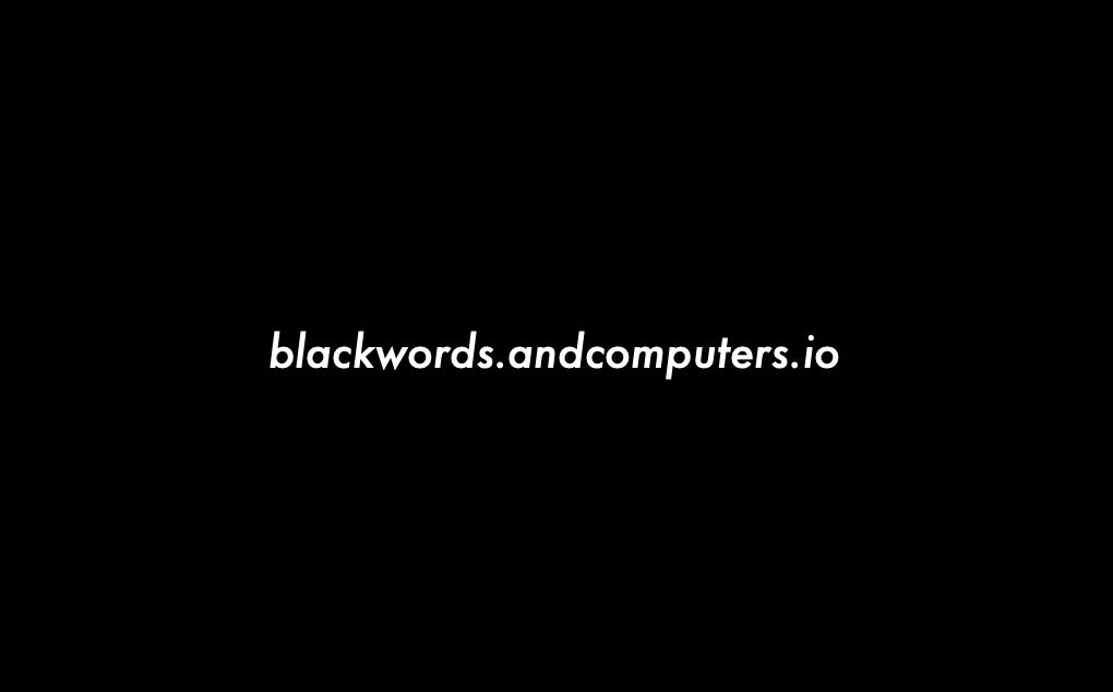 Black Words