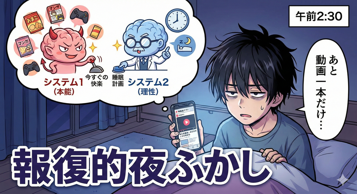 なぜ「寝なきゃいけない」のにスマホが止まらないのか？心理学で解く「報復的夜ふかし」と脱出法