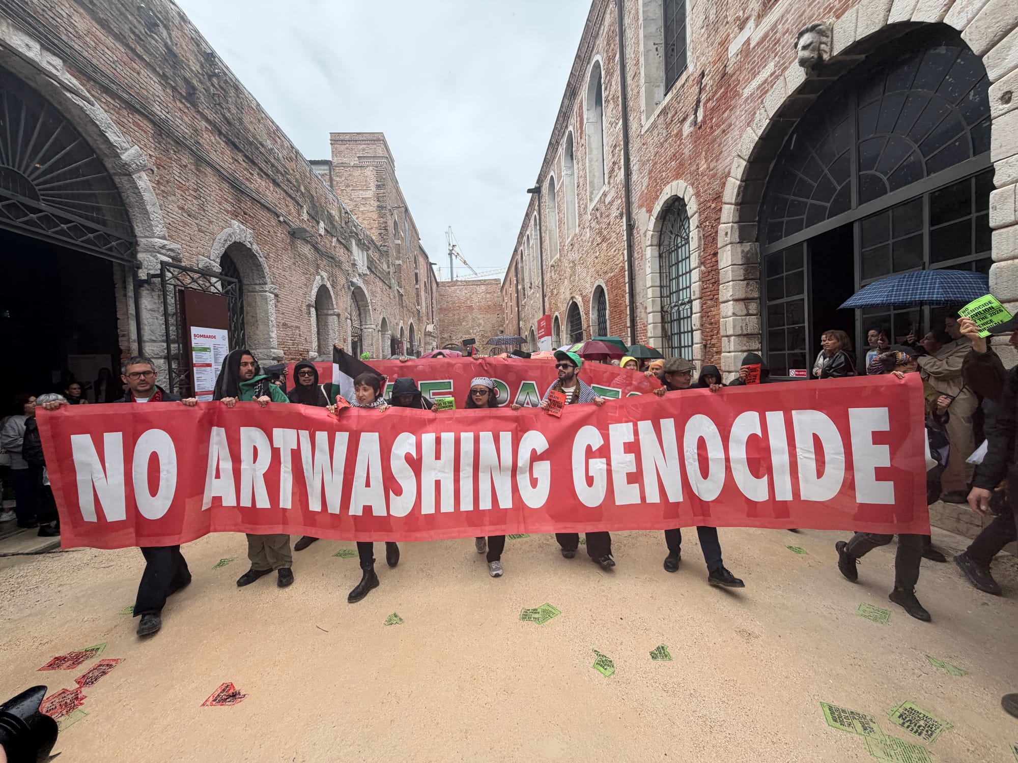 Hundreds Protest Israel’s “Genocide Pavilion” at Venice Biennale