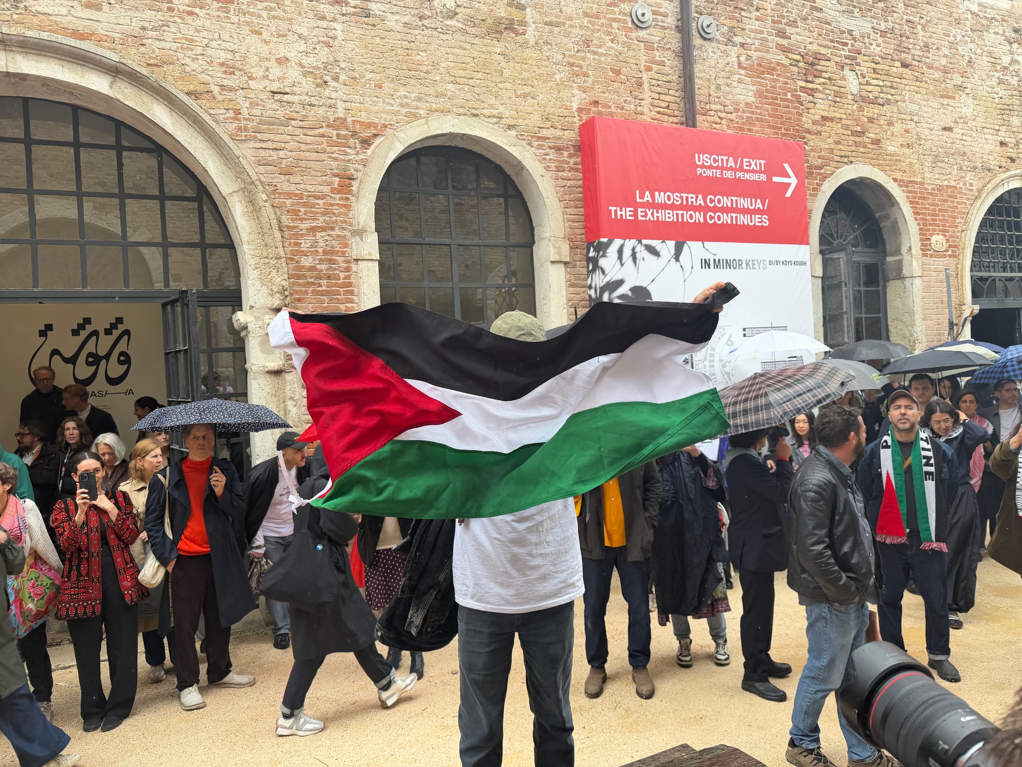 Hundreds Protest Israel’s “Genocide Pavilion” at Venice Biennale