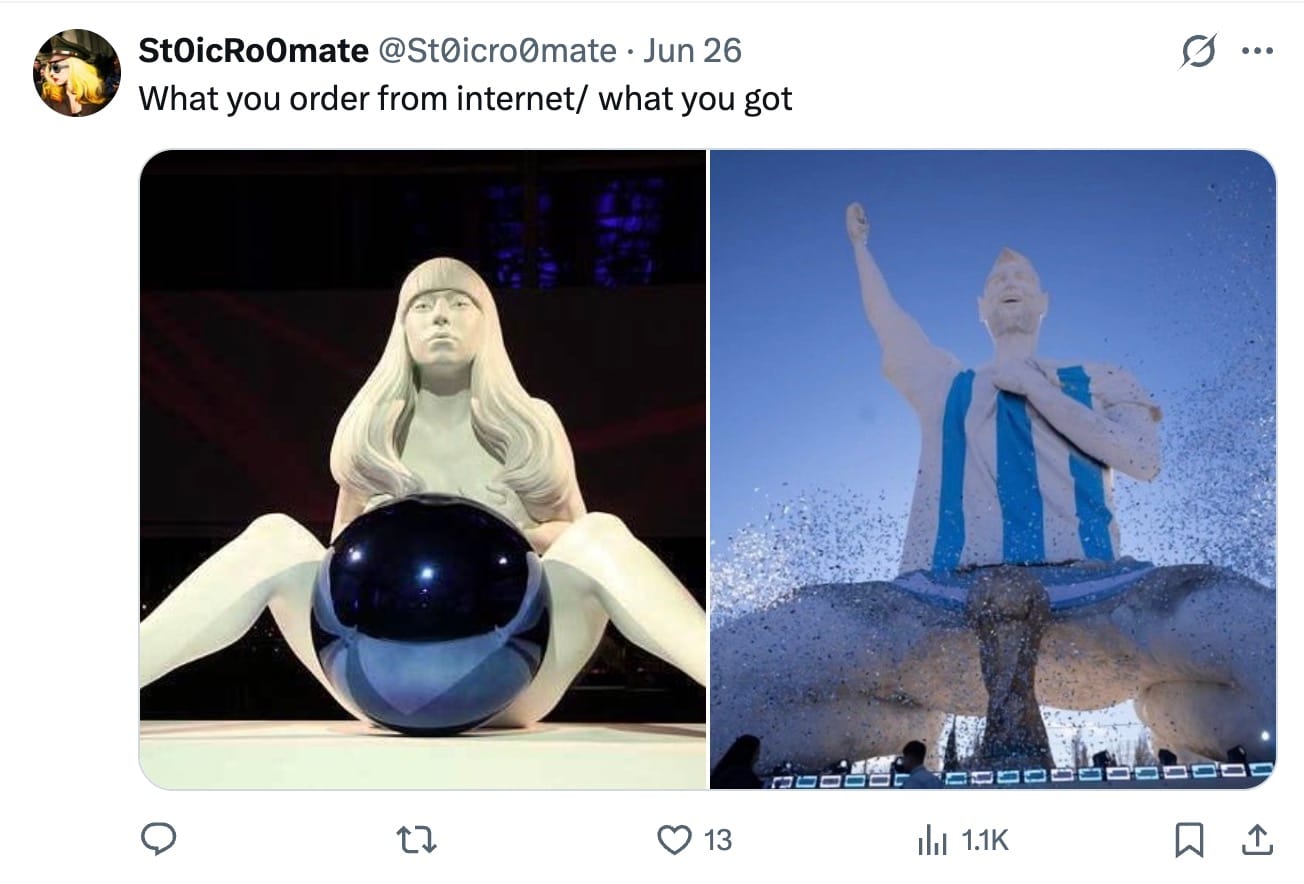 The World’s Tallest Messi Statue Is Also Its Most Salacious