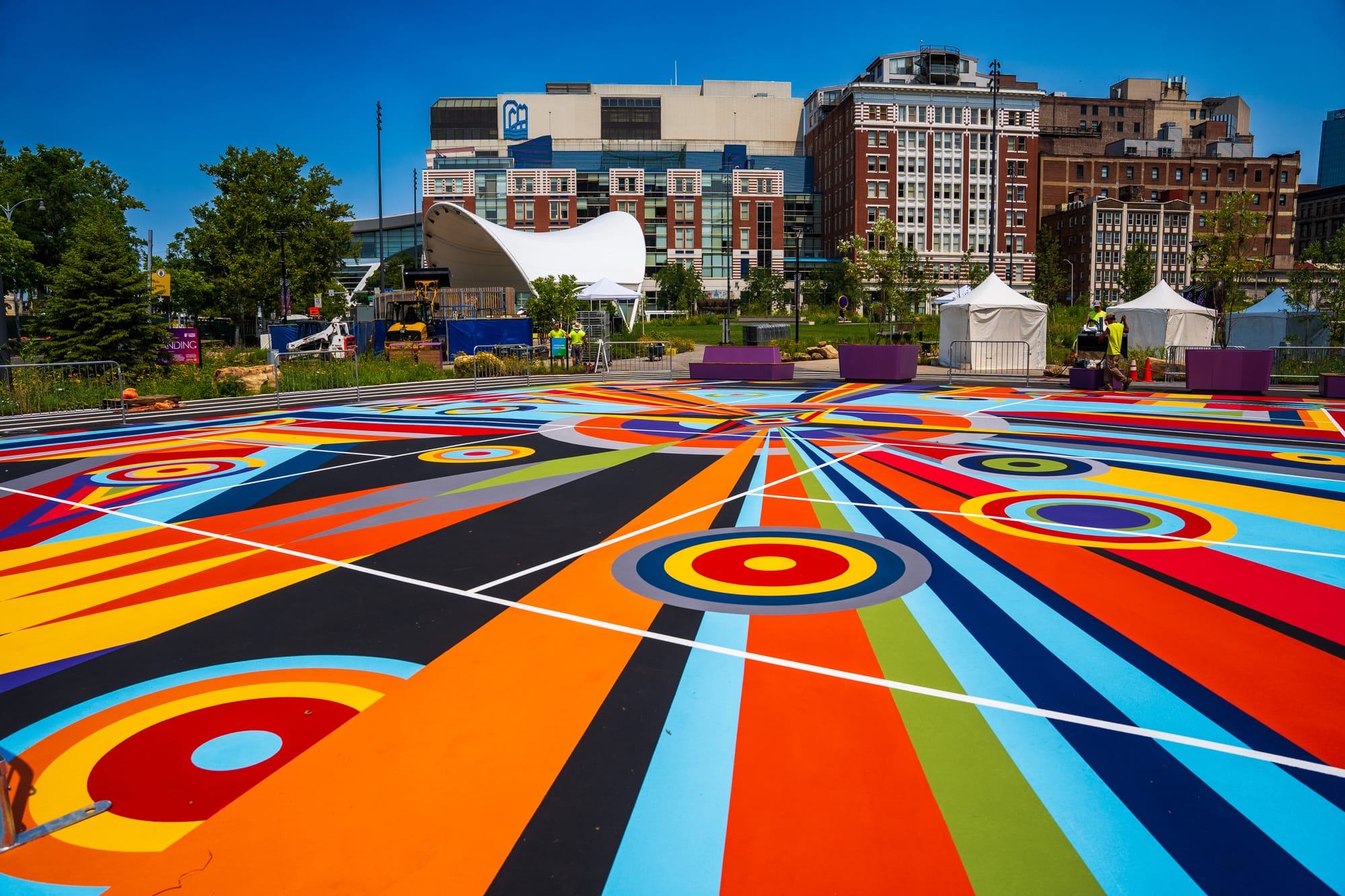 Sharmistha Ray Transforms  Pickleball Courts Into Stunning Artworks