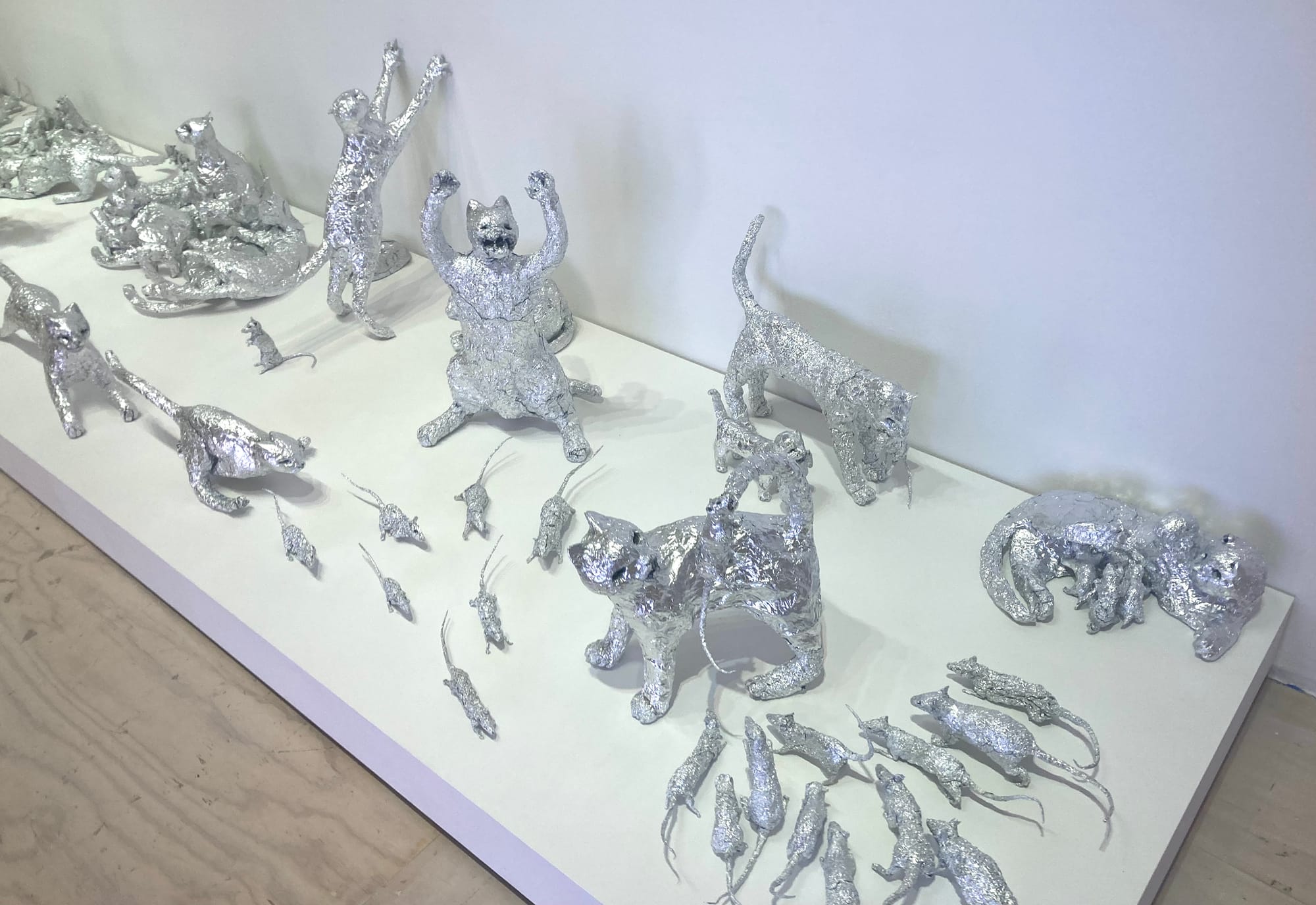 Dean Millien’s Aluminum-Foil Animal World