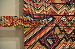 Detail of Brent Owens, "Please Just Keep Shutting Up" (2008) (click on image to enlarge)