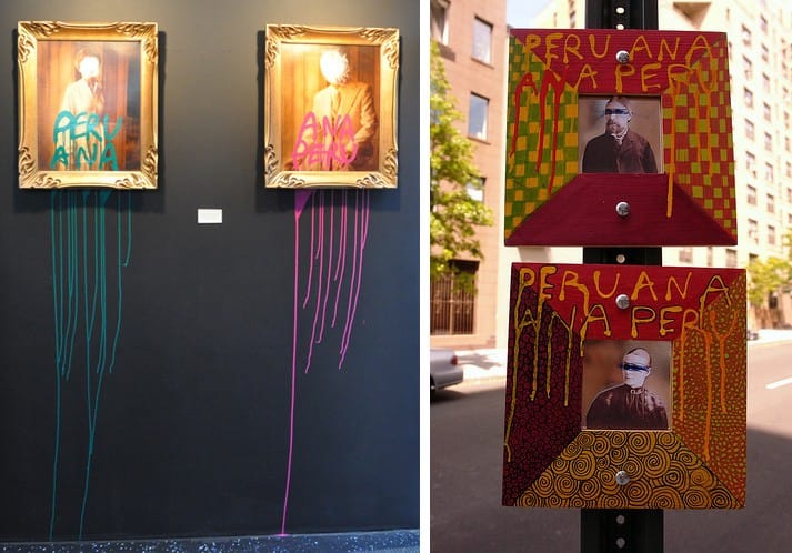 Portraits by Peru Ana... (left) indoors and (right) outdoors (click to enlarge)