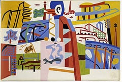 Stuart Davis, "Impression of the New York World's Fair" (mural study, Communications Building, World's Fair, Flushing, New York), 1938 (via SAAM's Flickrstream)