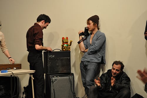 At the performance of The Controversy