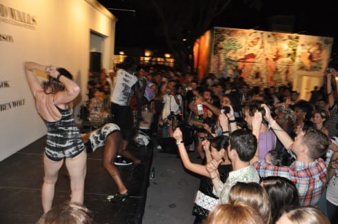 Big Freedia and his booty bouncers send the audience into a frenzy.