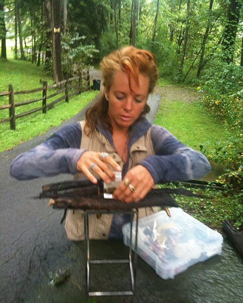 Leaving small installations with matchbook sculptures in upstate New York. (click to enlarge)