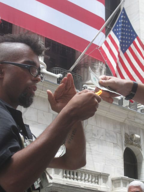 Dread Scott's Money to Burn