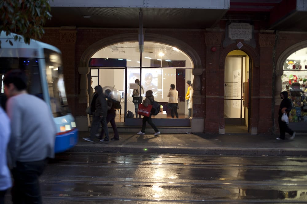 The Sydney-side installation seen from the across the street. Photo by Phu Tang.