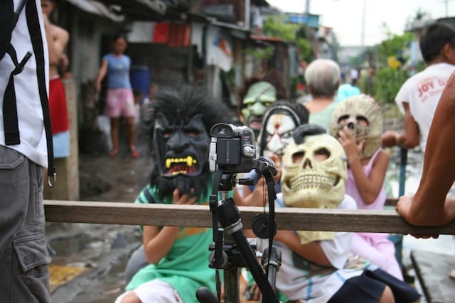 A film still from Blood on the Streets, shot in Santa Mesa, Manila. Image courtesy David Griggs.
