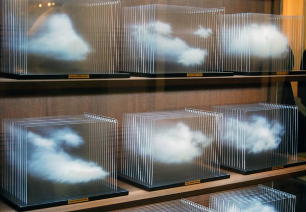 Leandro Erlich, “La Vitrina Cloud Collection (London)”