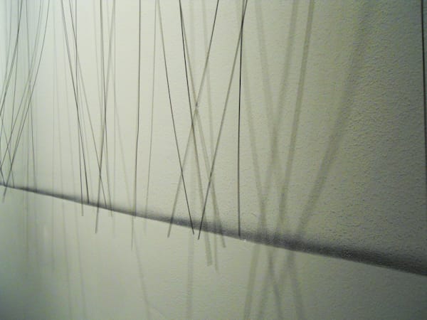 Zimoun, "50 prepared dc-motors, filler wire 1.0mm" (detail)