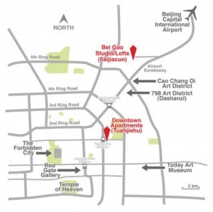 Red Gate's residency program places artists within convenient reach of Beijing's artist communities in the northeastern and southeastern parts of the city. Image via http://www.redgategallery.com.