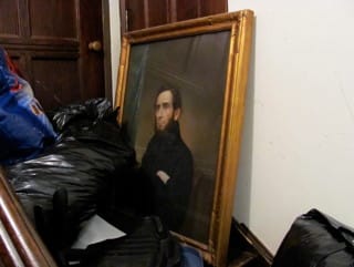 Unknown portrait as found