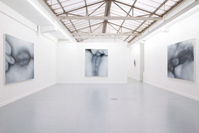 Installation view, "Fuck Paintings," Galerie Rodolphe Janssen