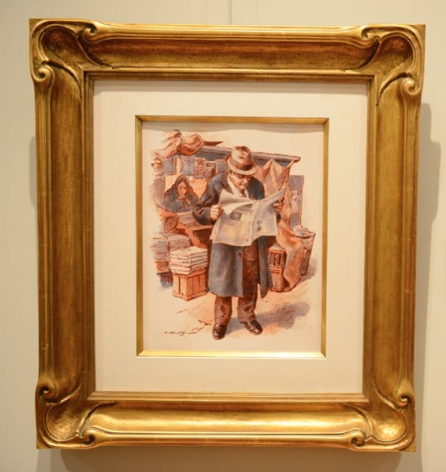 Itshak Holtz, "At the Newsstand"