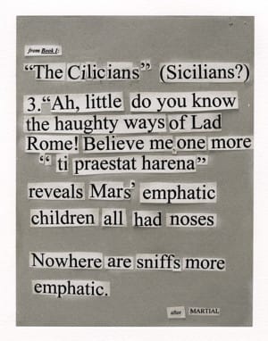 Detail of a page from "movable TYYPE"