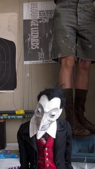 Erik Sanko with marionette