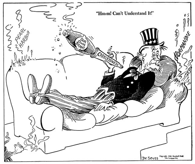 Theodor Seuss Geisel, "Hm-m! Can't understand it!"