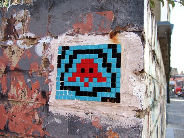 Invader in London, image from Wikipedia.