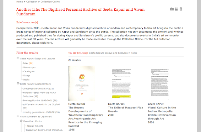 The collection features highlights and summaries of key artists.