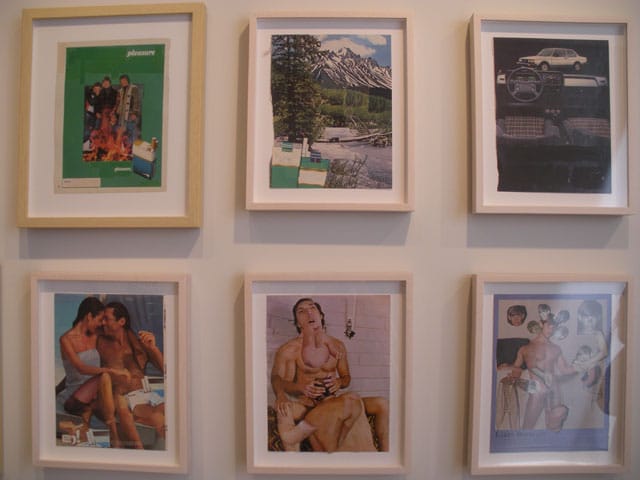 Wall of collages by Flood