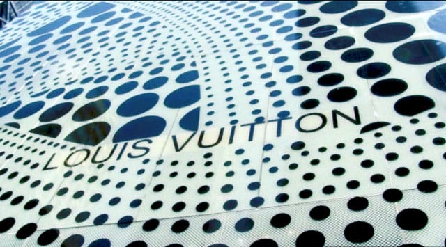 Kusama's design for the Louis Vuitton store