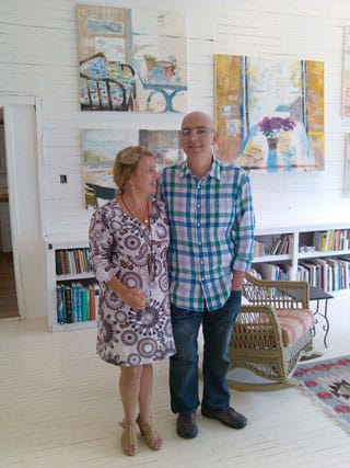 Painters Melanie Parke and Richard Kooyman
