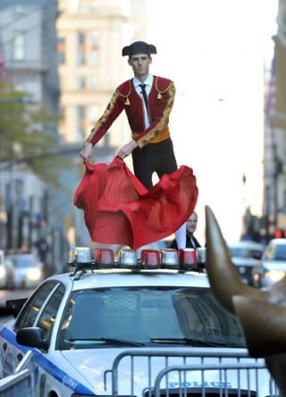 The Yes Men, "Bullfight on Wall Street"