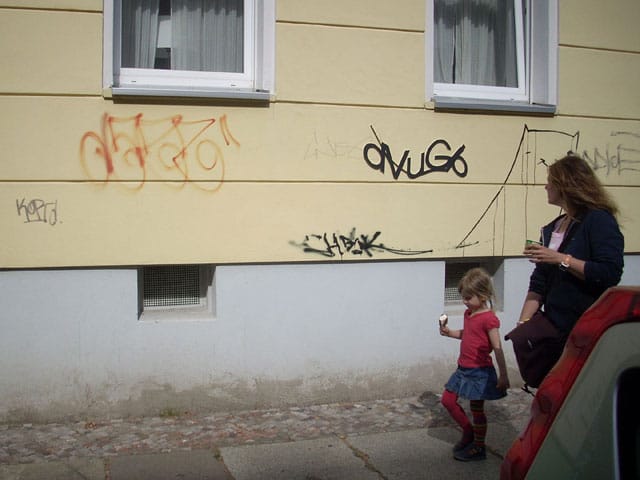 Aram Bartholl, "Are You Human?" public intervention