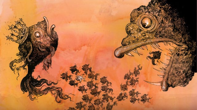 Molly Crabapple, "Big Fish Eat Little Fish Eat Big Fish"