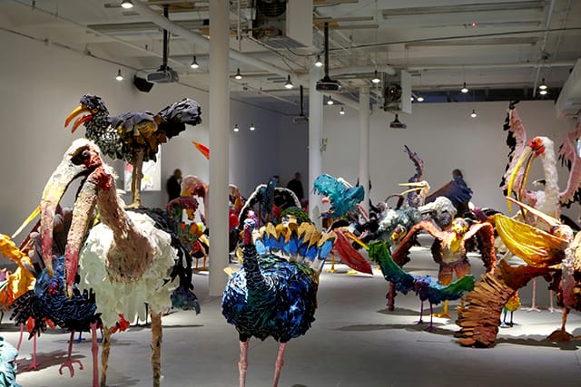 Installation view, Nathalie Djurberg, “The Parade"