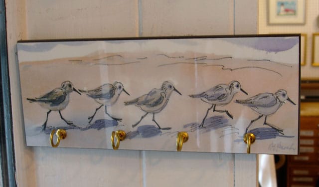 A picture doubling as something to hang keys on