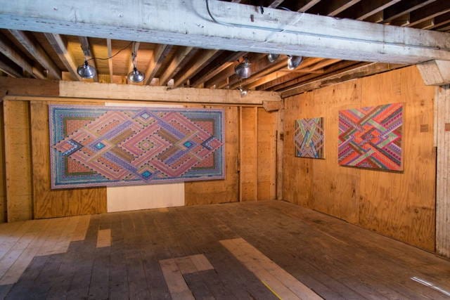 Work by Ghost of a Dream installed at the Wassaic Project