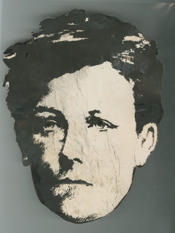 The Rimbaud mask used by David Wojnarowicz in his photographic series "Rimbaud in New York"