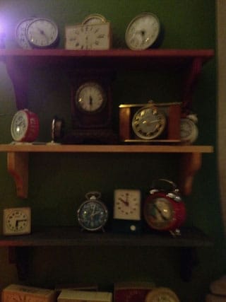 Vintage-style clocks at the Tsiferblat