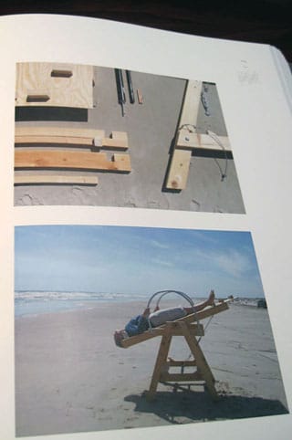 The Blink Chair in action, shown in a page from the "Manual"