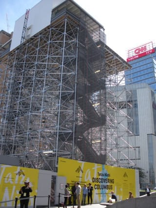Tatzu Nishi’s “Discovering Columbus” in Columbus Circle