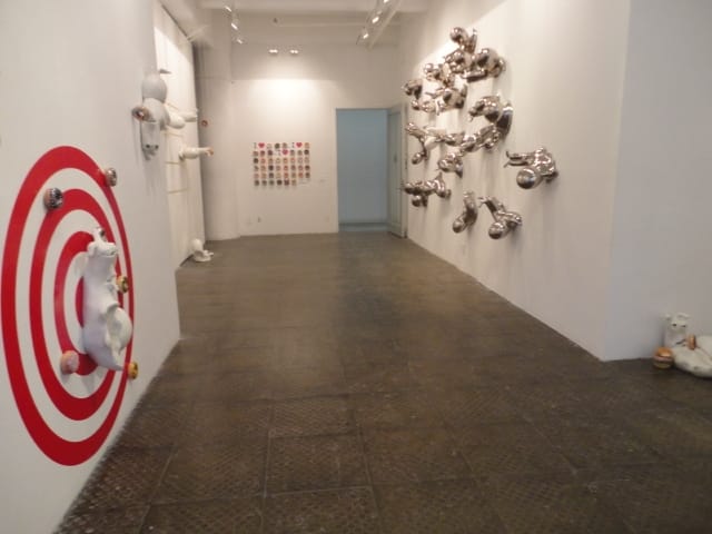 Installation view, "Jae Yong Kim: Lust for Donuts," Blank Space Gallery