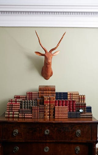 A bookcase at Honey & Wax Rare Booksellers