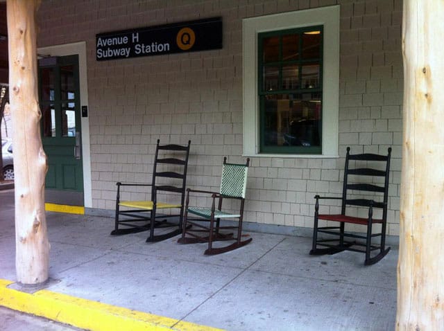 Ed Kopel's "Brooklyn Bucolic" at the Avenue H stop on the Q line