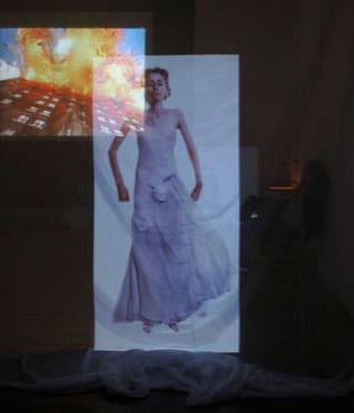 Installation view, "A Wake," at Momentum Berlin