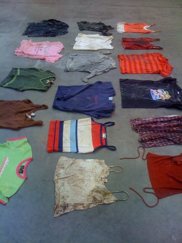 Teresa Margolles, Clothes, 2006