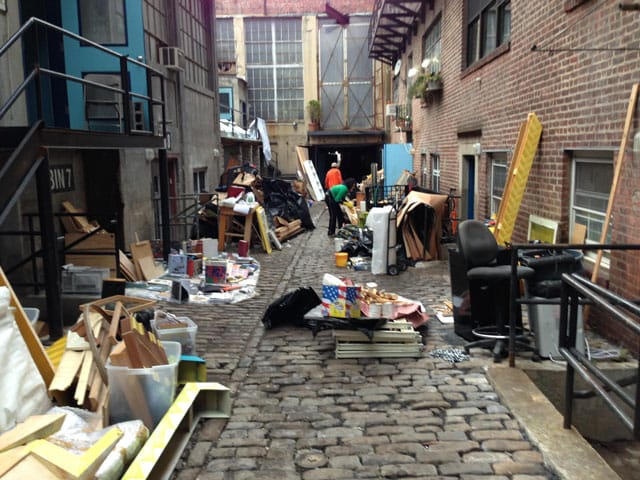 The aftermath of Sandy at 99 Commercial Street, in Greenpoint