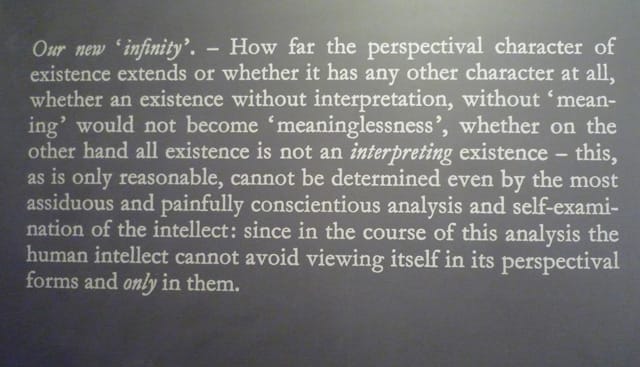 Joseph Kosuth, "Error of Philosophers #8" (1991) at Rumma