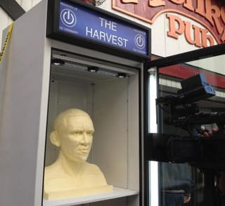 A butter sculpture of US President Barack Obama (image courtesy Industry of the Ordinary Facebook page)