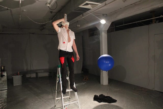 Ryan Hawk performing at Grace Exhibition Space