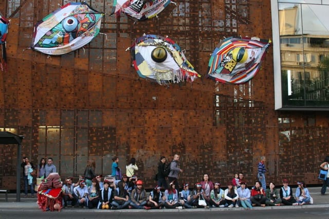 Yo Monstro's workshop participants with their creations